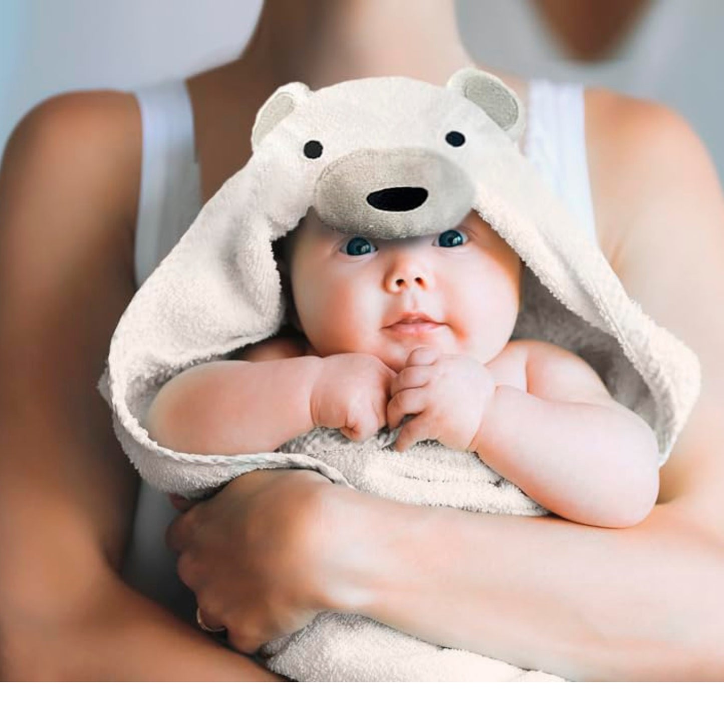 Toalla para Bebé de Algodón Oso