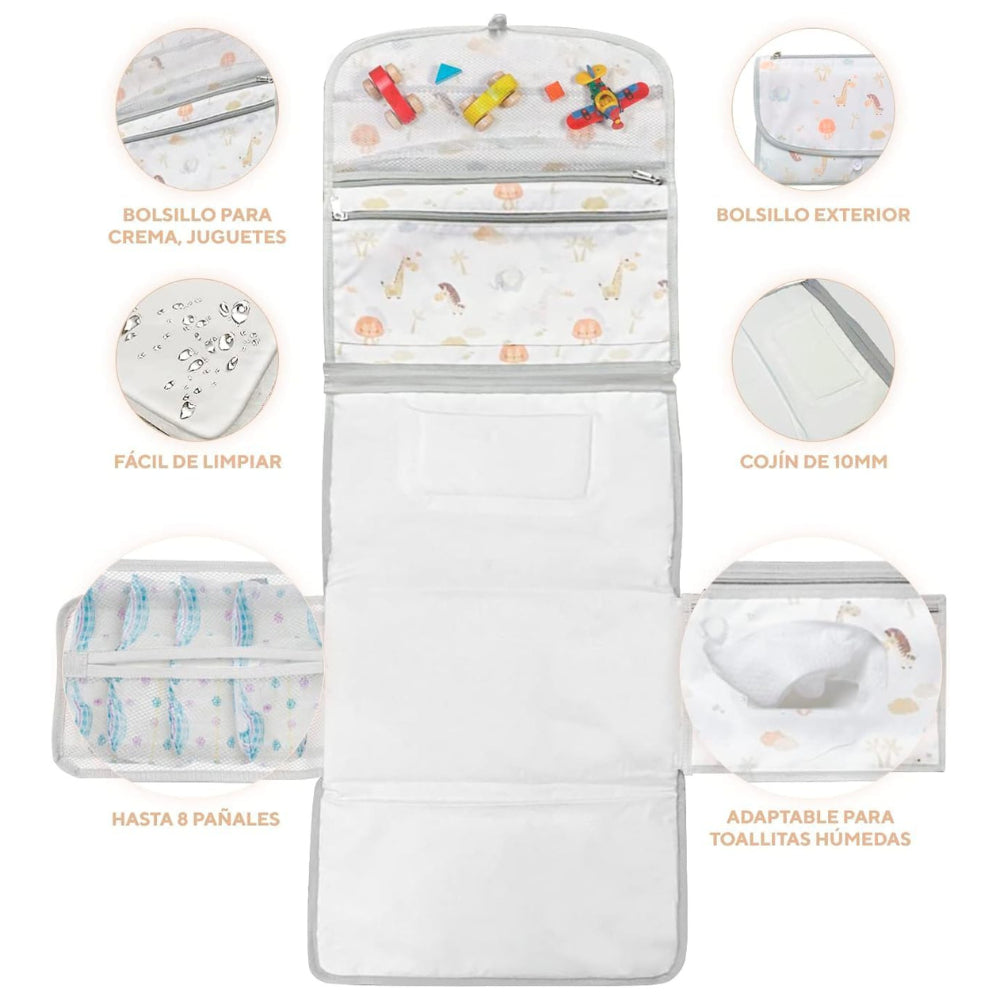 Cambiador para Bebé Portátil Zoo