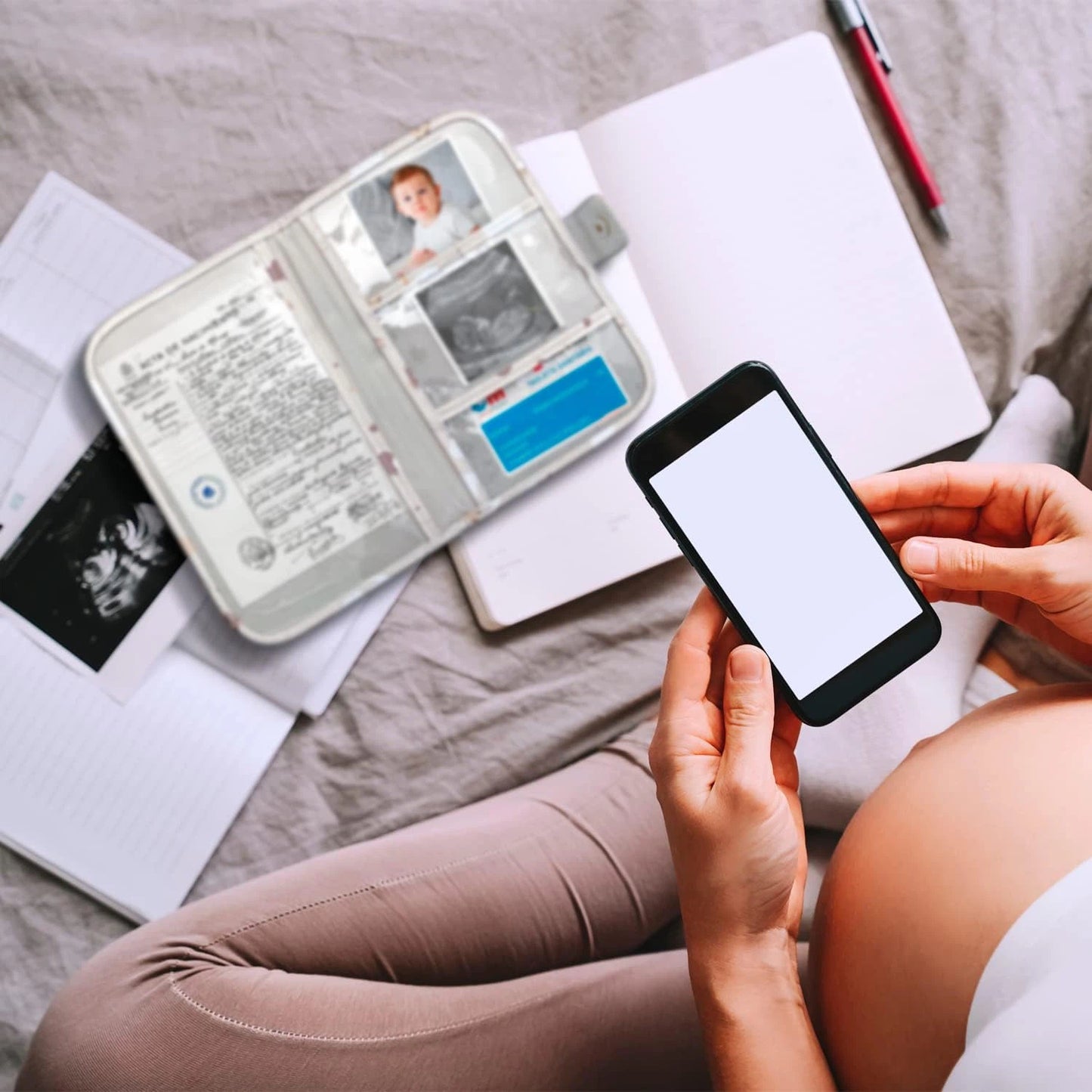 Carpeta Portadocumentos para Bebé Cigüeñas