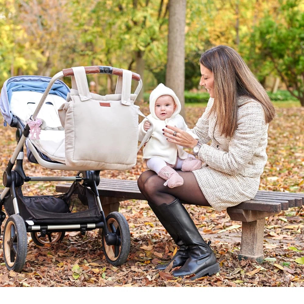 Bolso Panera para Carro de Bebé Beige