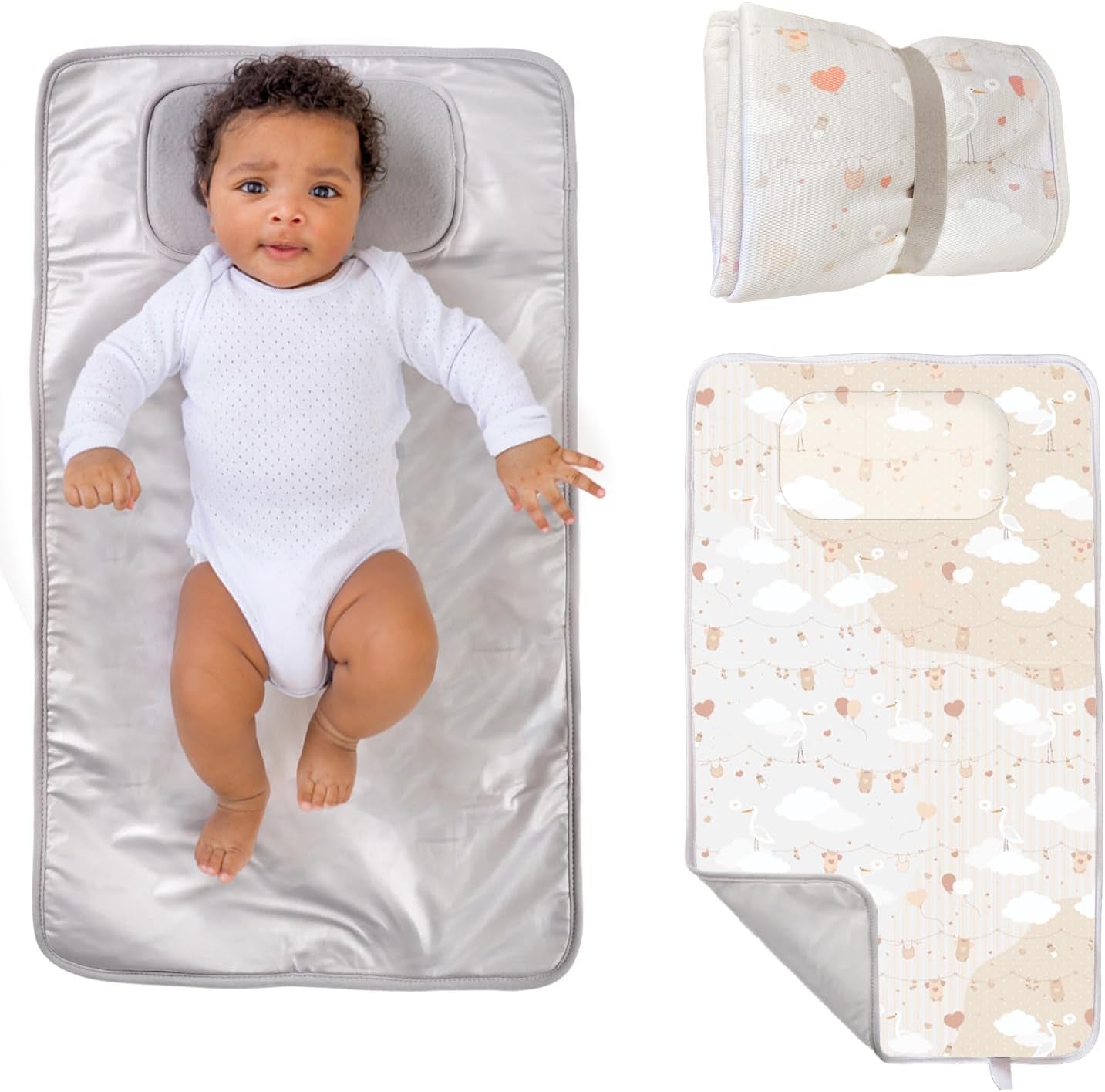 Cambiador para Bebé de Tela Plegable Reducido