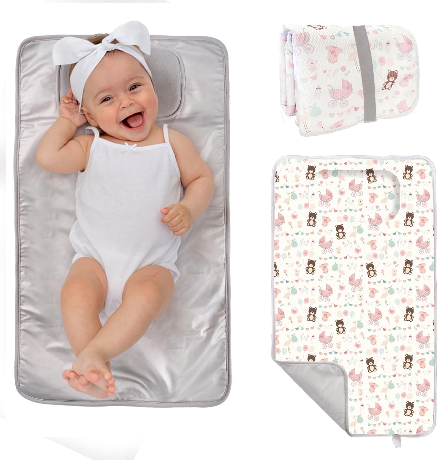 Cambiador para Bebé Plegable Reducido Ositos