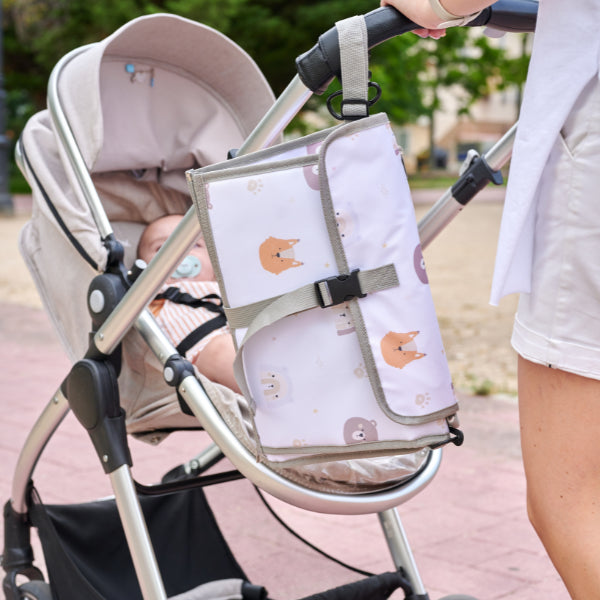 Cambiador Portátil para Bebé Arcoiris