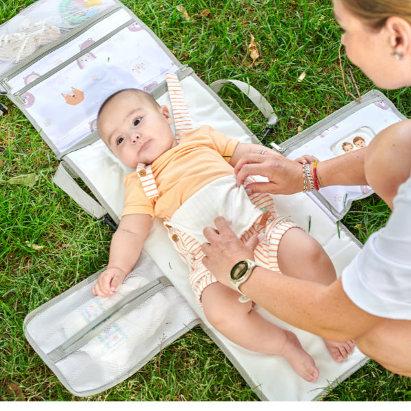 Cambiador Portátil para Bebé Arcoiris
