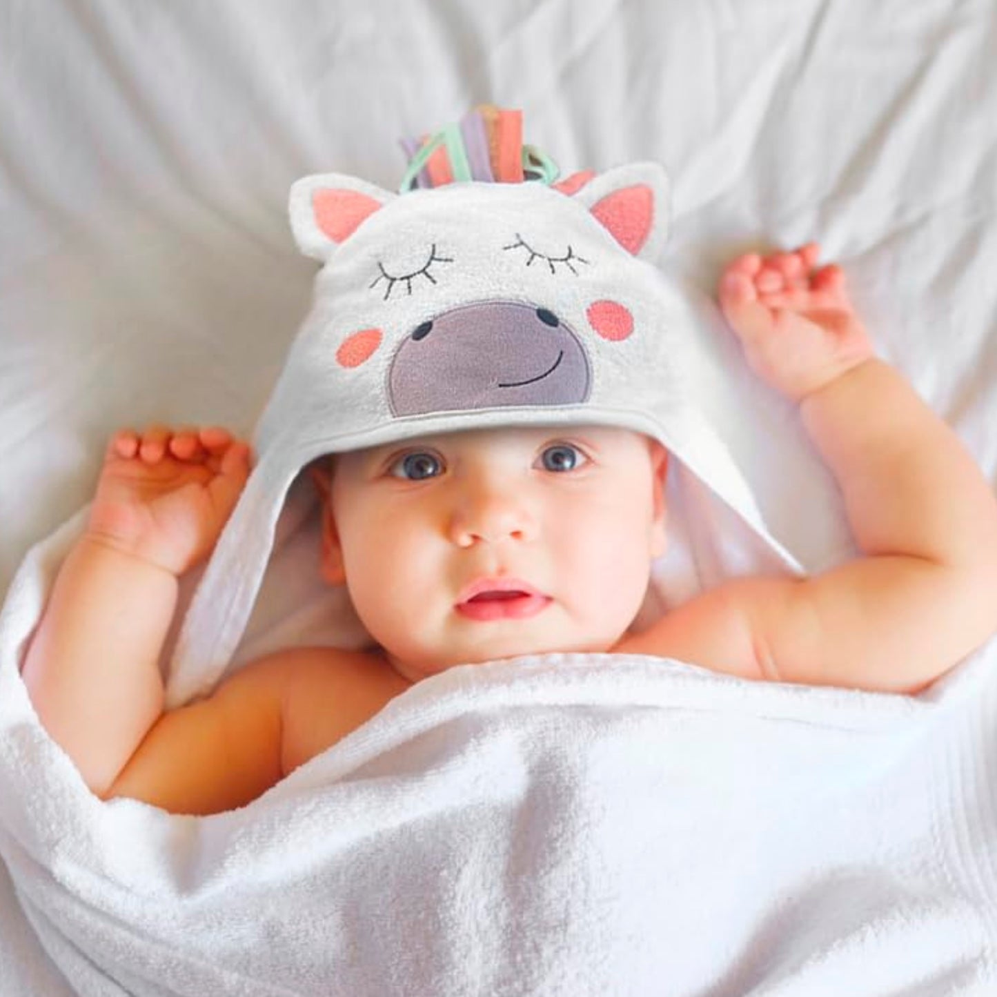 Toalla para Bebé Recién Nacido Unicornio