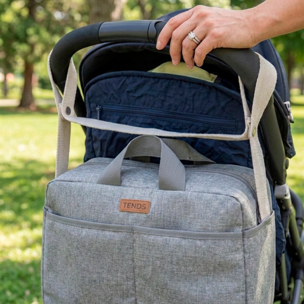 Bolsa carrito crossbody Gris