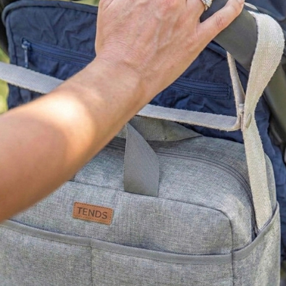 Bolsa carrito crossbody Gris