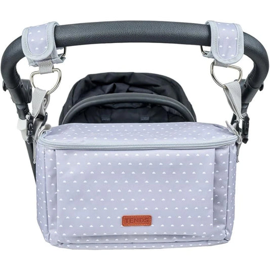 bolso carro bebe gris impermeable