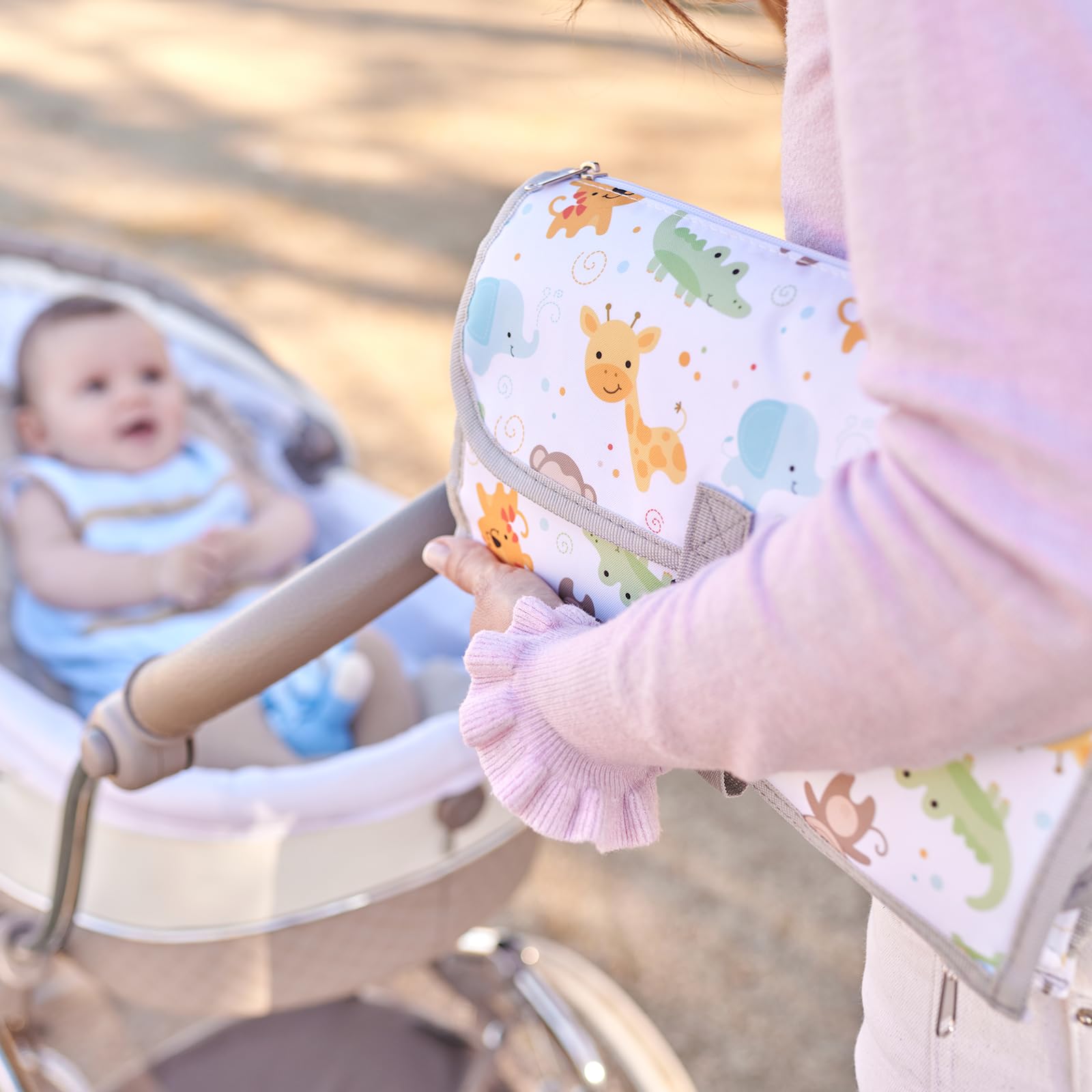 cambiador compacto para bebé animales