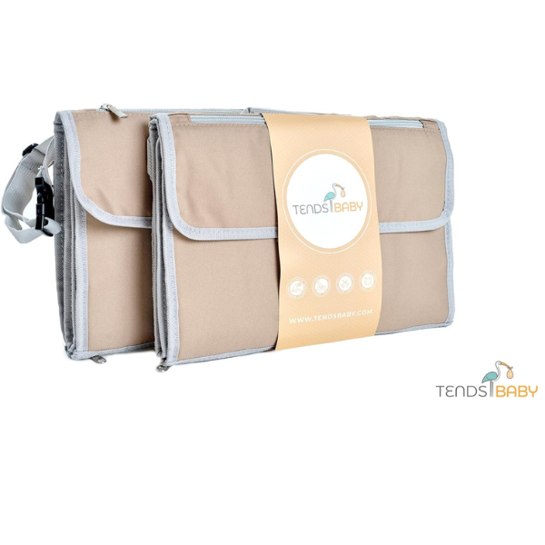 cambiador de bebé con cinturón de sujeción