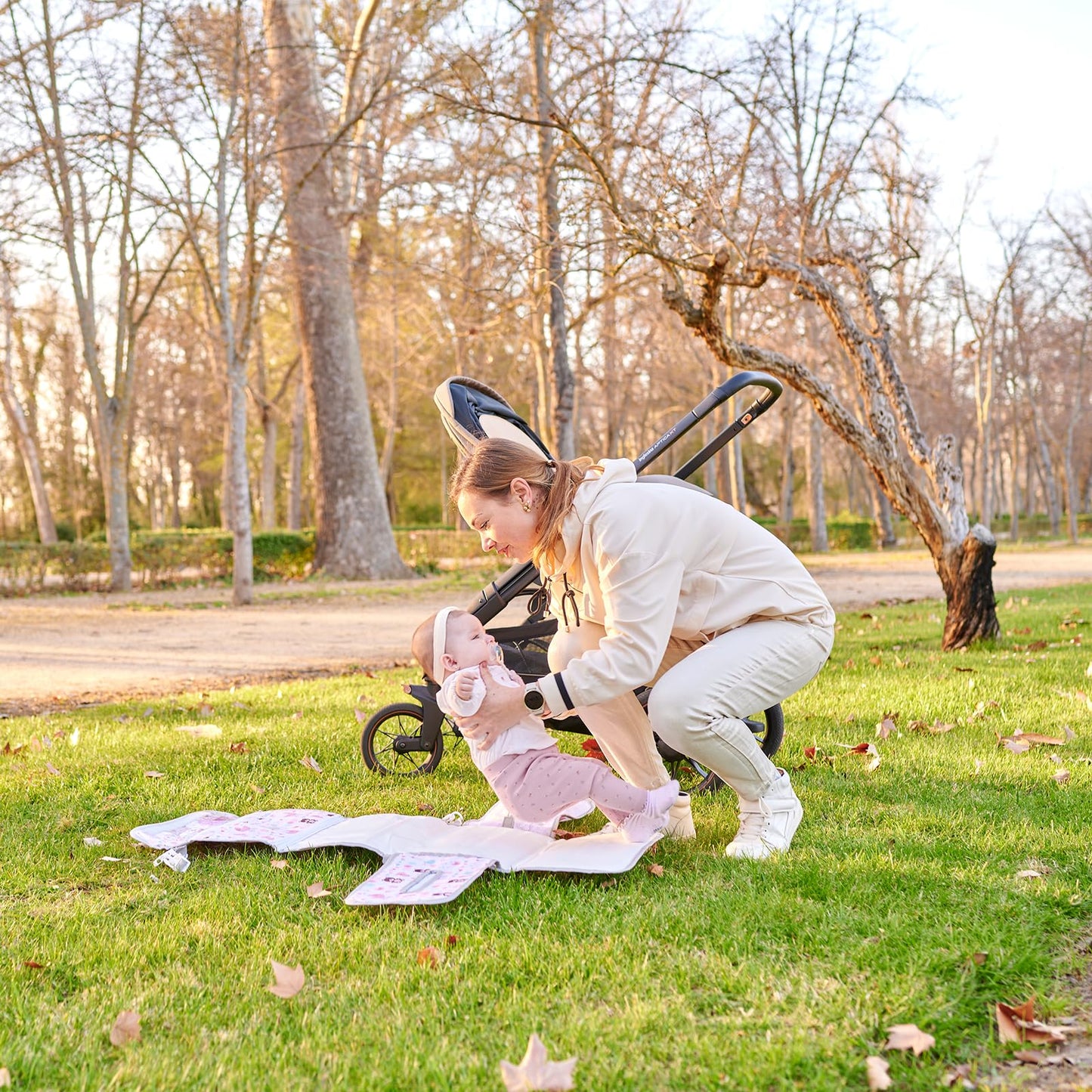 cambiador de viaje para bebé ositos