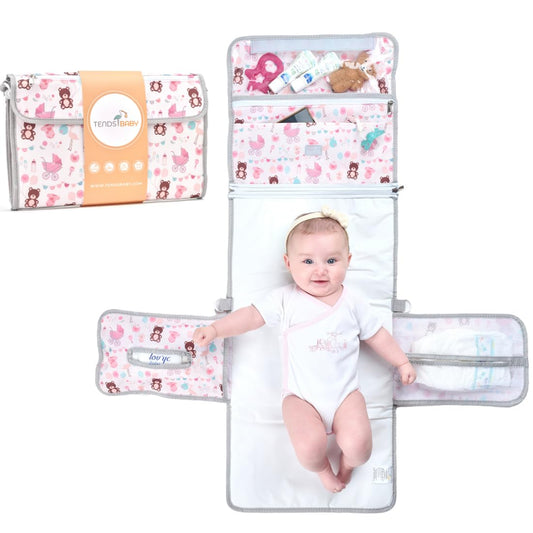 cambiador portatil para bebe ositos