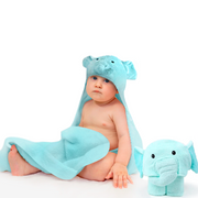 Toalla de Baño para Bebé con Capucha Elefante